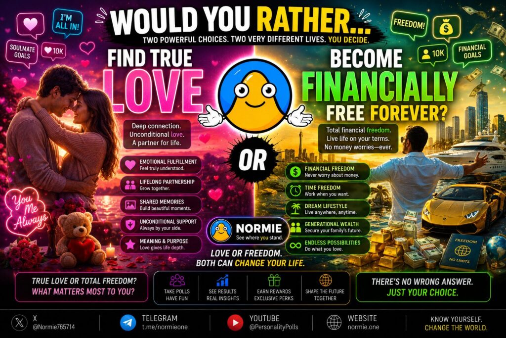 True Love or Financially Free - Normie Polls